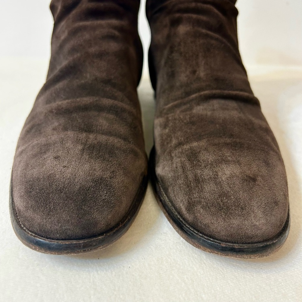 John Varvatos Men’s Morrison Sharpei Dark Brown Lamb Leather Boots Size 9.5 - Picture 6 of 16